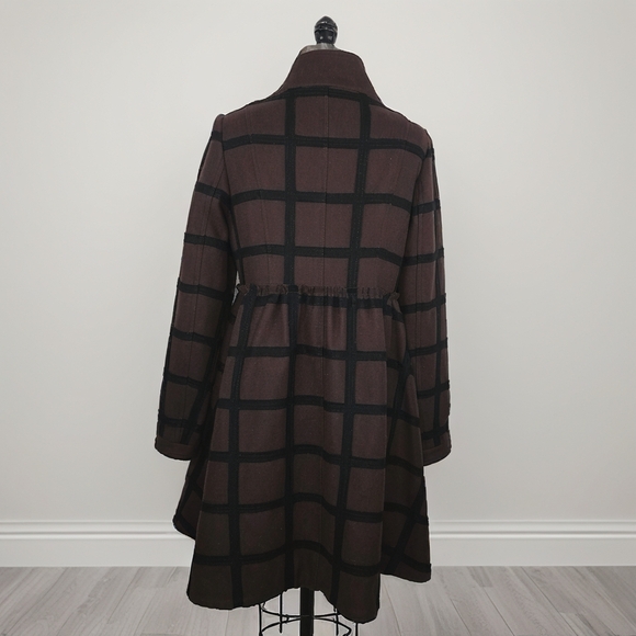 Alice & Olivia A-line Fit Peacoat Coat Size L - Picture 5 of 11